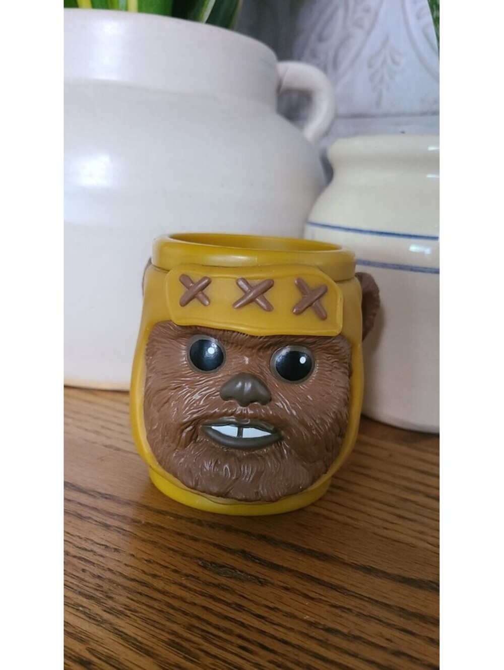 Vintage Star Wars Ewok Return of the Jedi Mug Plastic 3.5" Applause 1997